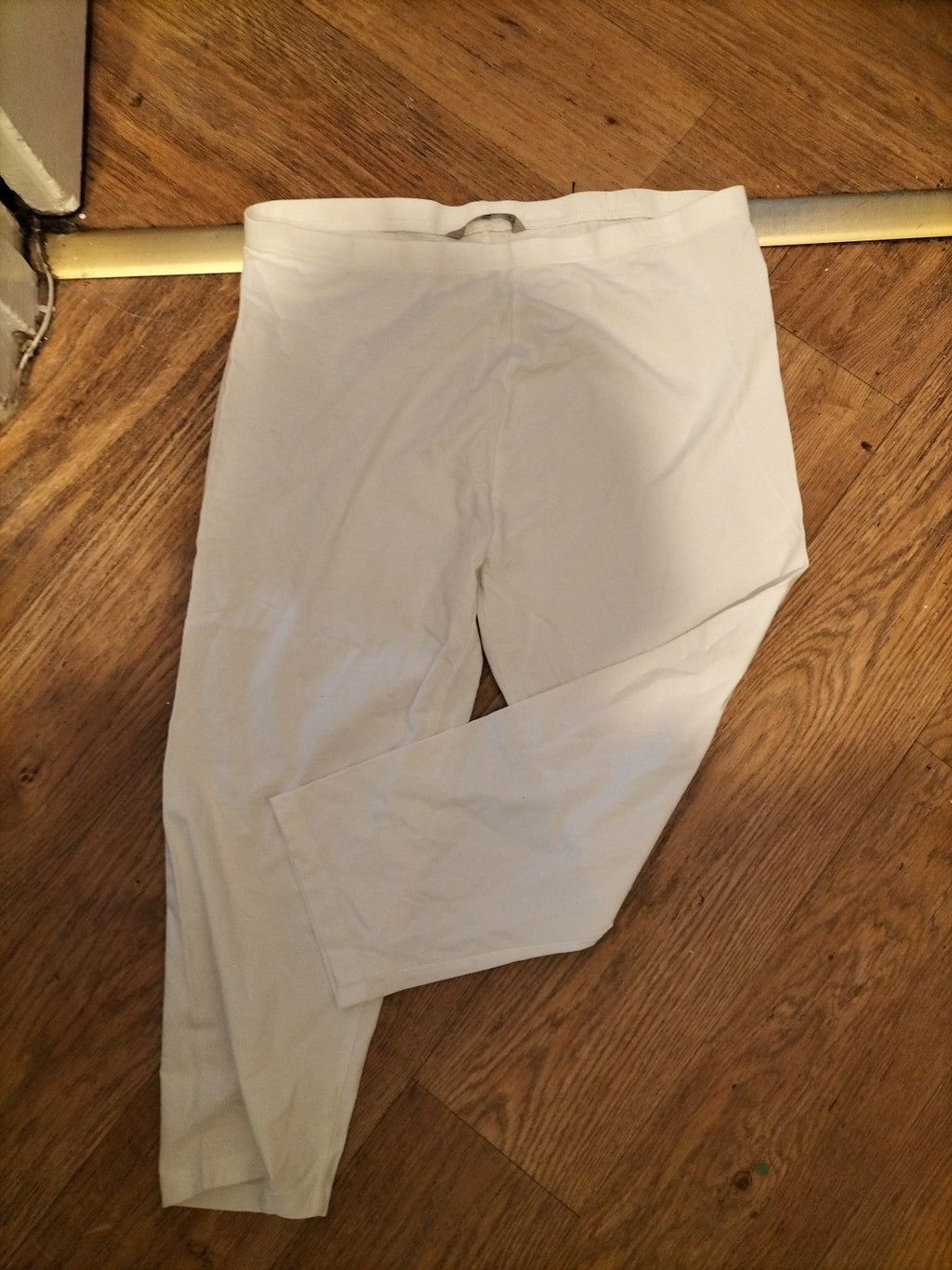 Ladies Cropped Leggings In White From Tu