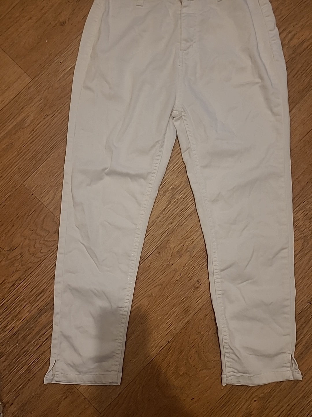 Ladies Select Size 10 White Cropped High Waist Supersoft Jeans
