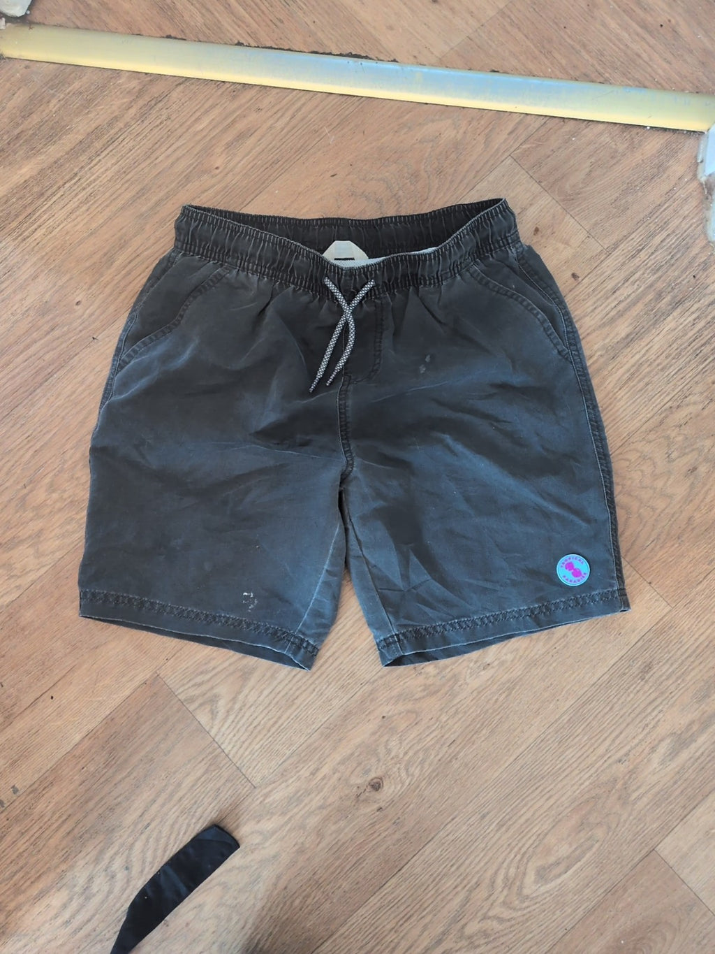 Primark 12-13 Years Grey Elasticated Swim Shorts (Marked)