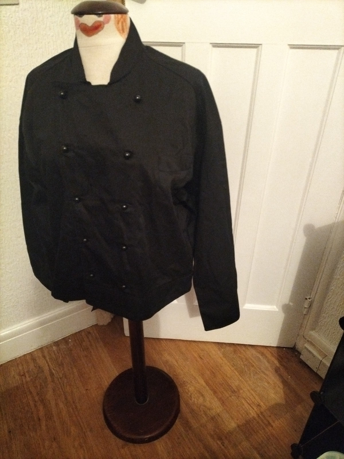 Mens Size 38" Chest Black Chef Jacket