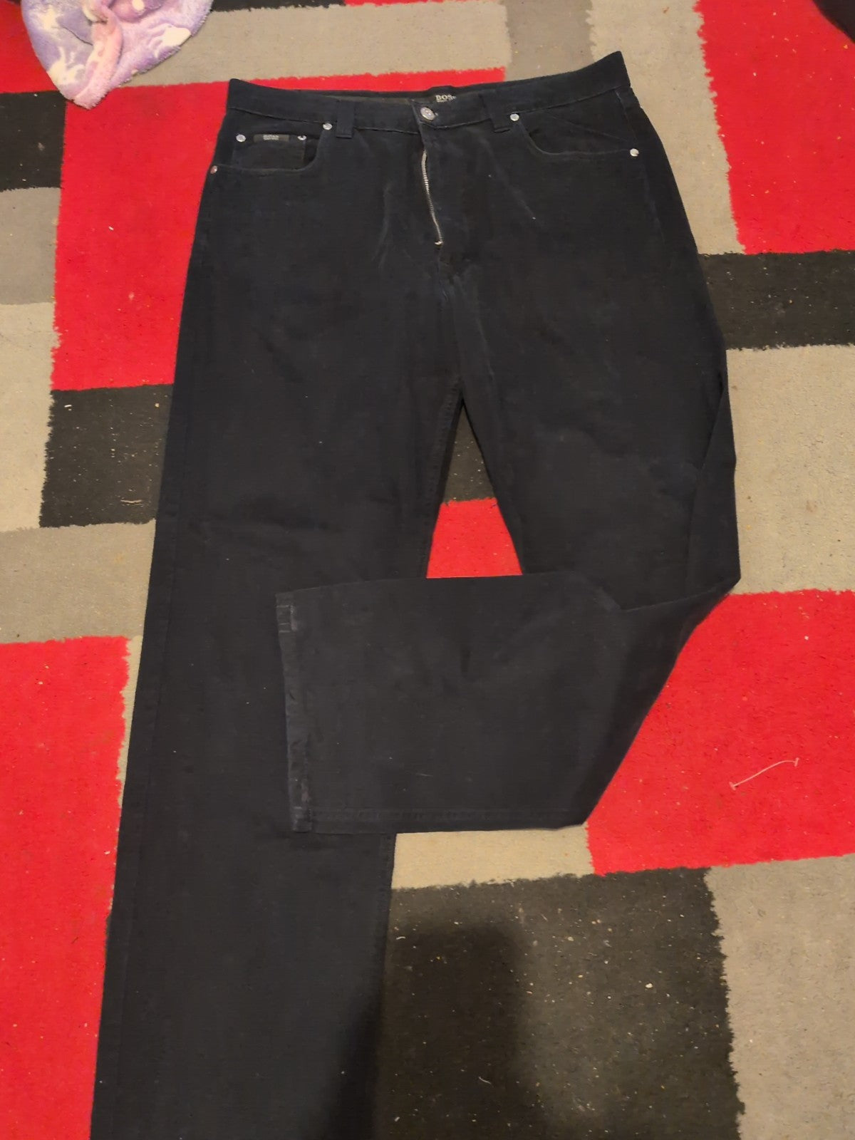Hugo Boss 36x32 Dark Navy/Black Trousers Chino