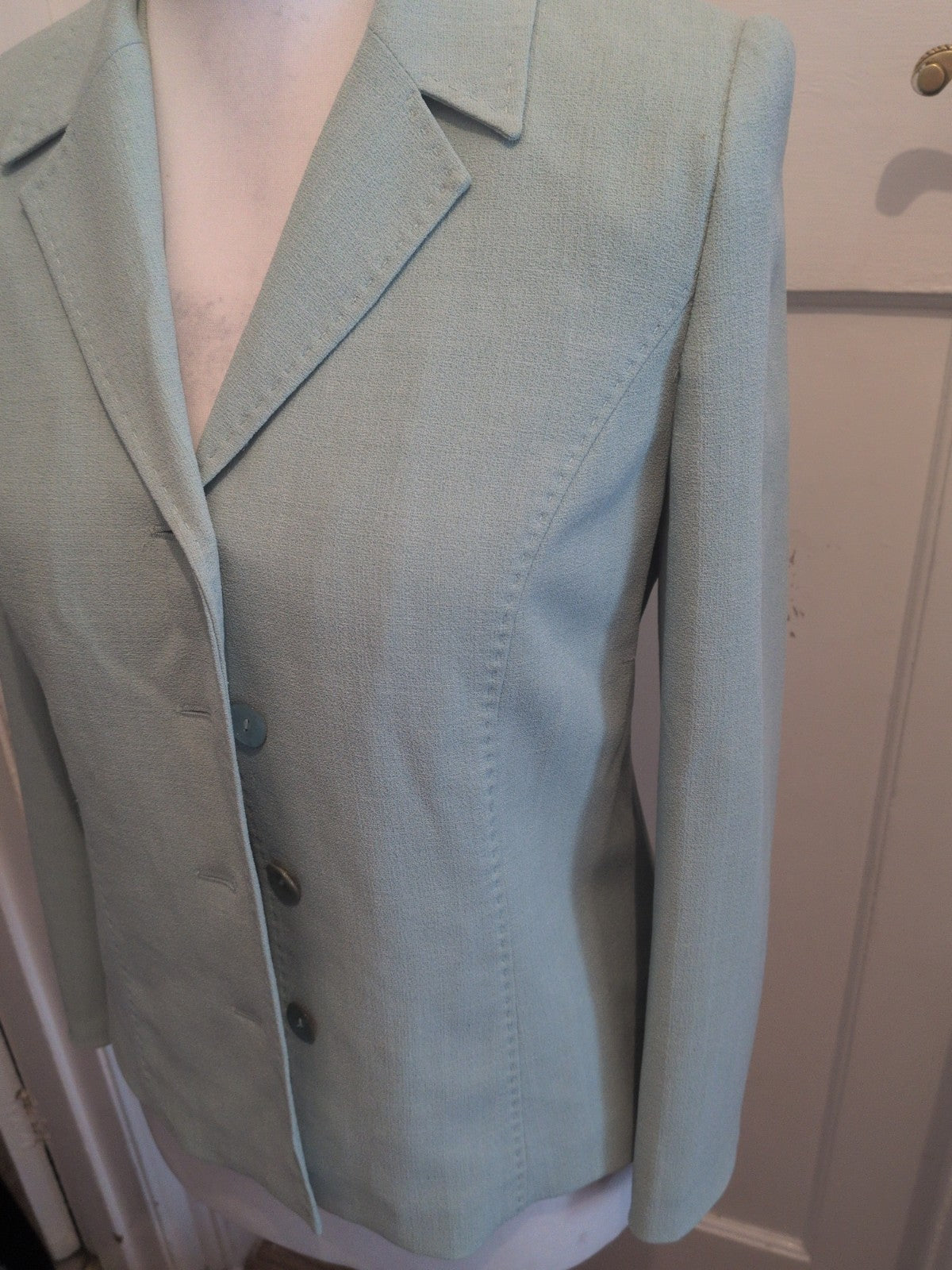 Gold 12 Pale Aqua Blazer Marks On Lining