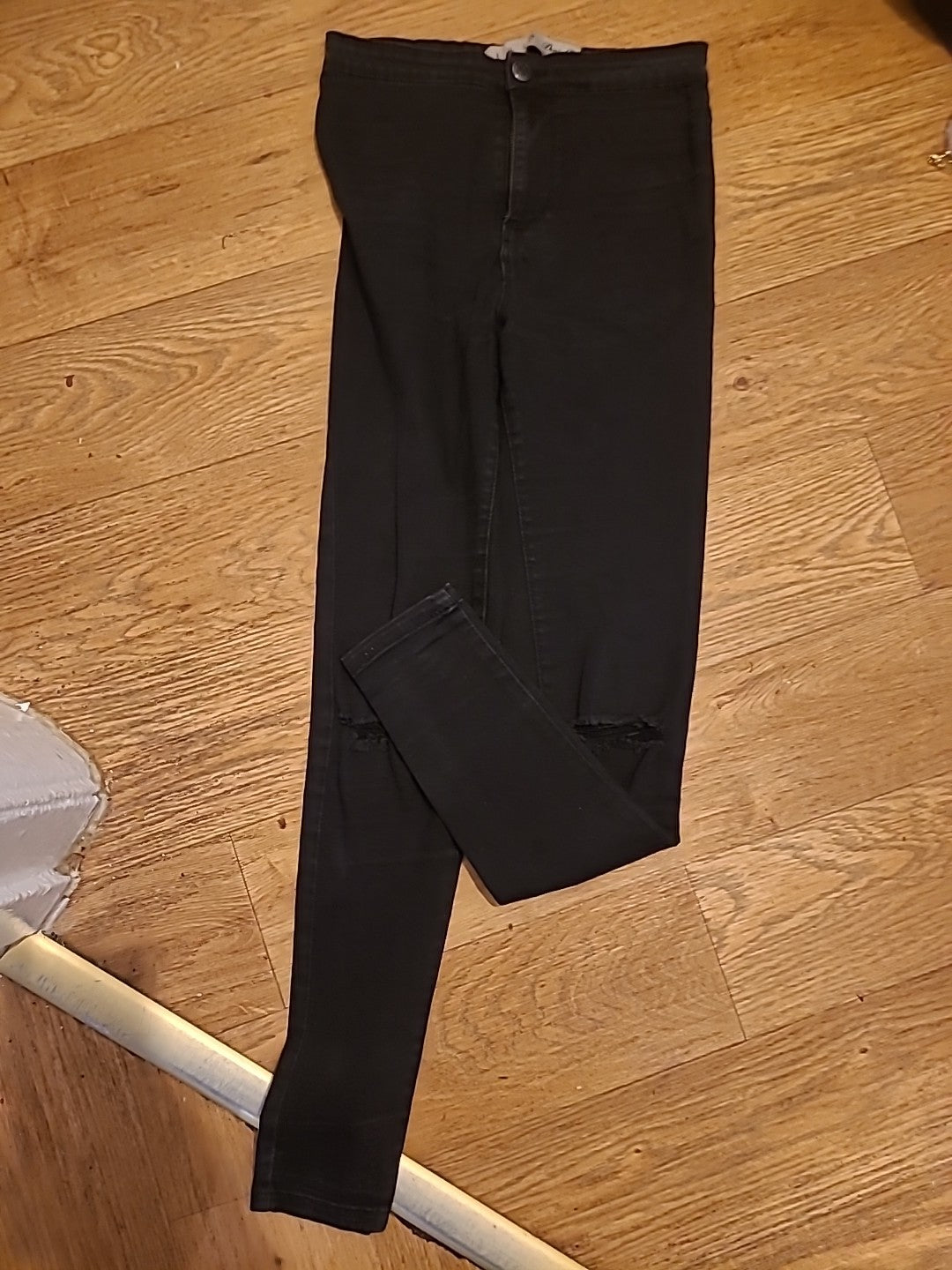 Ladies Denim Co Size 8 Black Denim Jeans