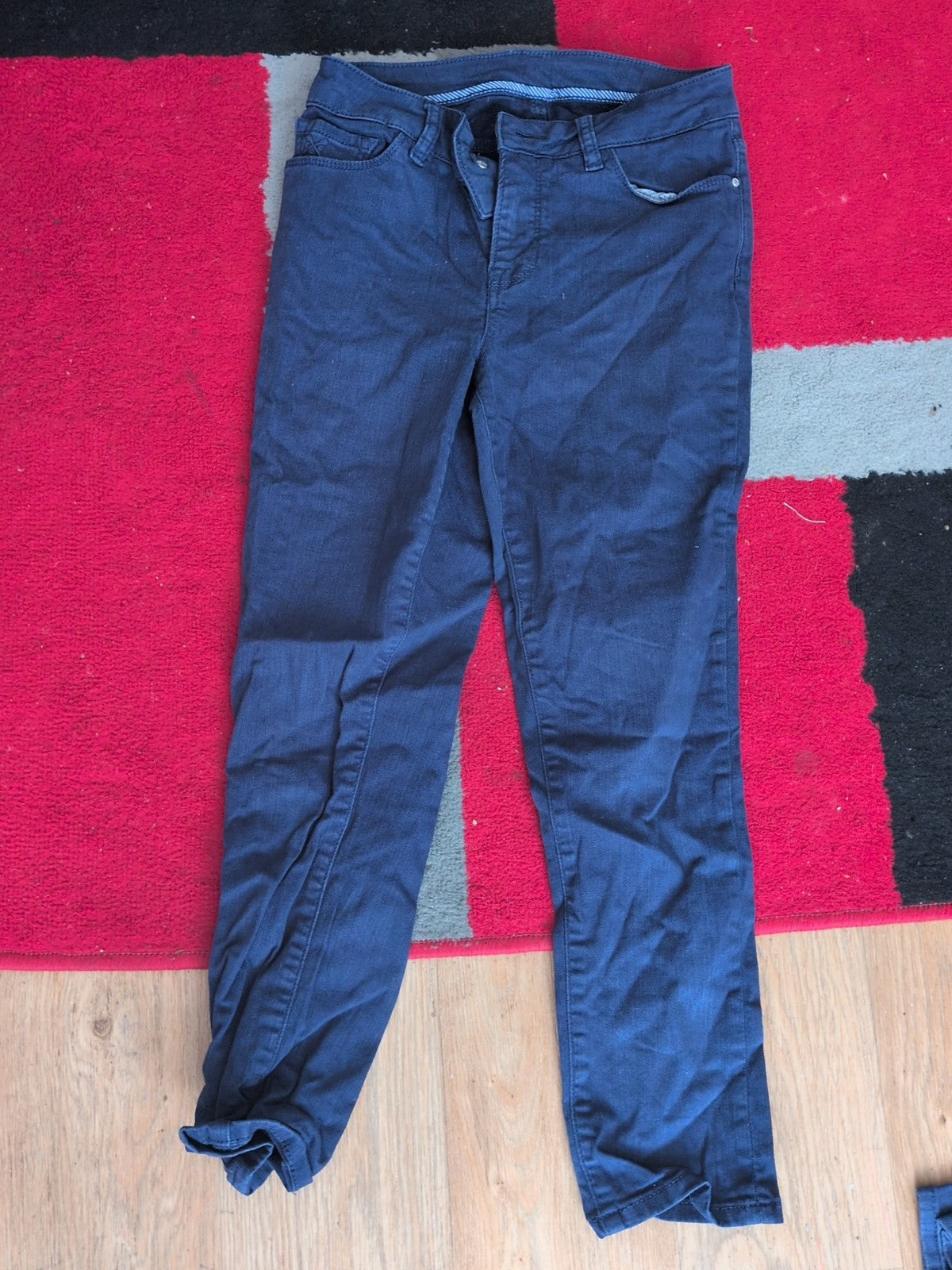 Ladies Crew Clothing Size 30w Air Force Blue Skinny Jeans