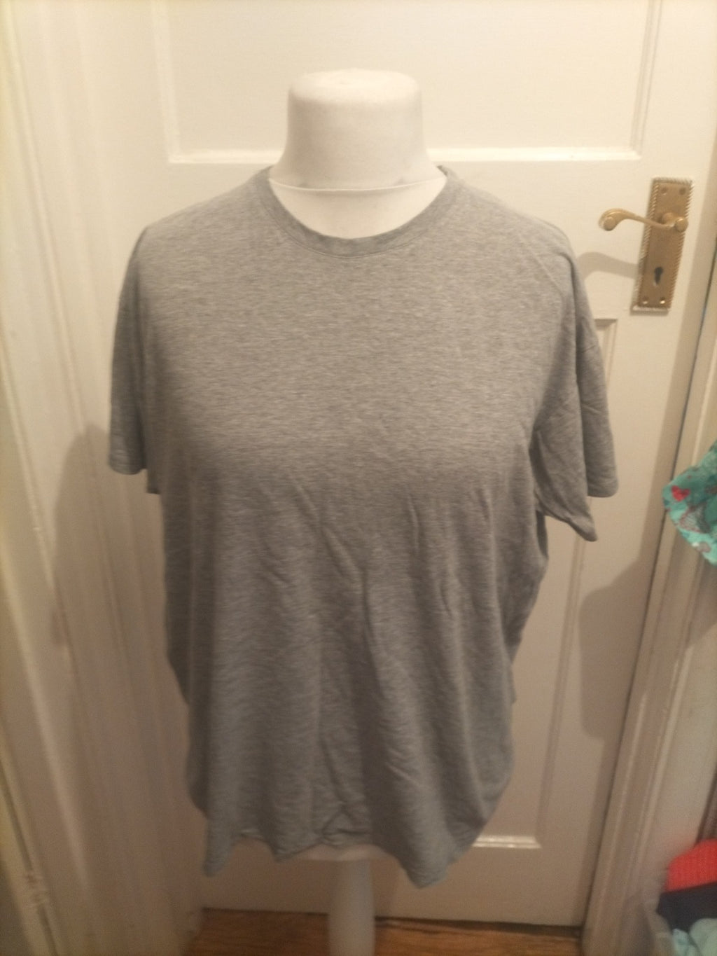 B&C Large Grey Plain T-shirt Short Sleeve