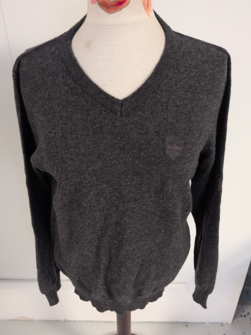 Quba&Co Medium Grey Long Sleeve Pullover Jumper