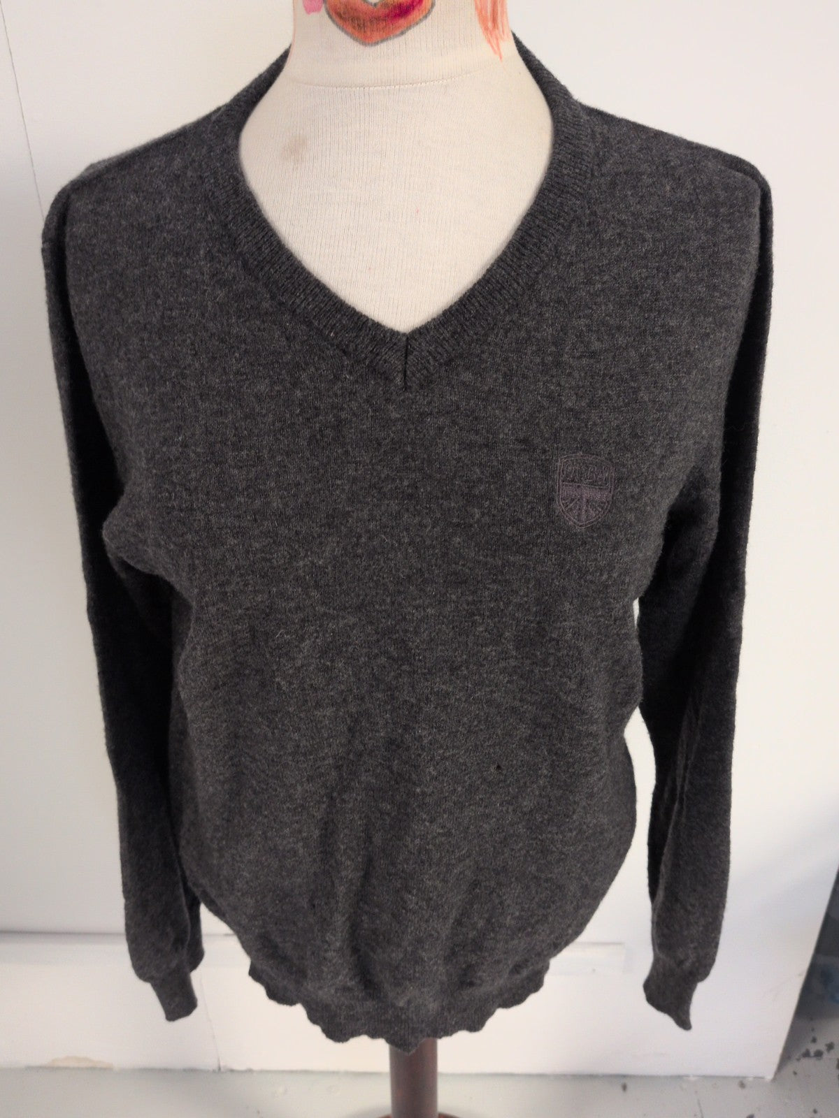 Quba&Co Medium Grey Long Sleeve Pullover Jumper