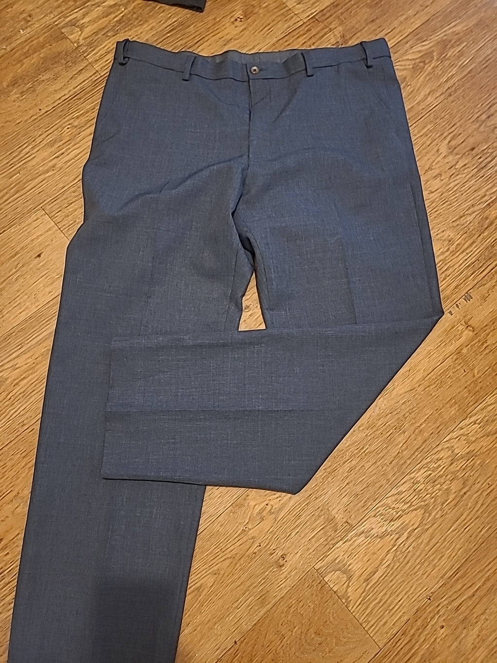 Mens M&S Collection Size 40x31R Chambray Trousers
