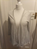 Ladies Marks And Spencer Size 14 Grey Lightweight Cardigan