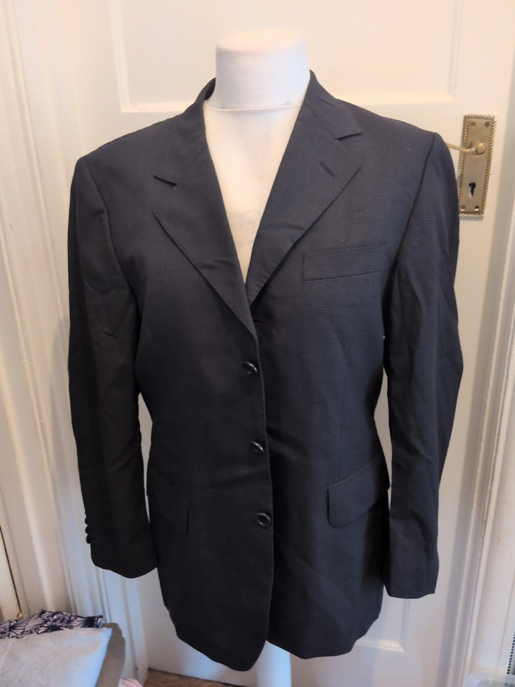 Mens Jaeger Size Large Navy Tuxedo Jacket