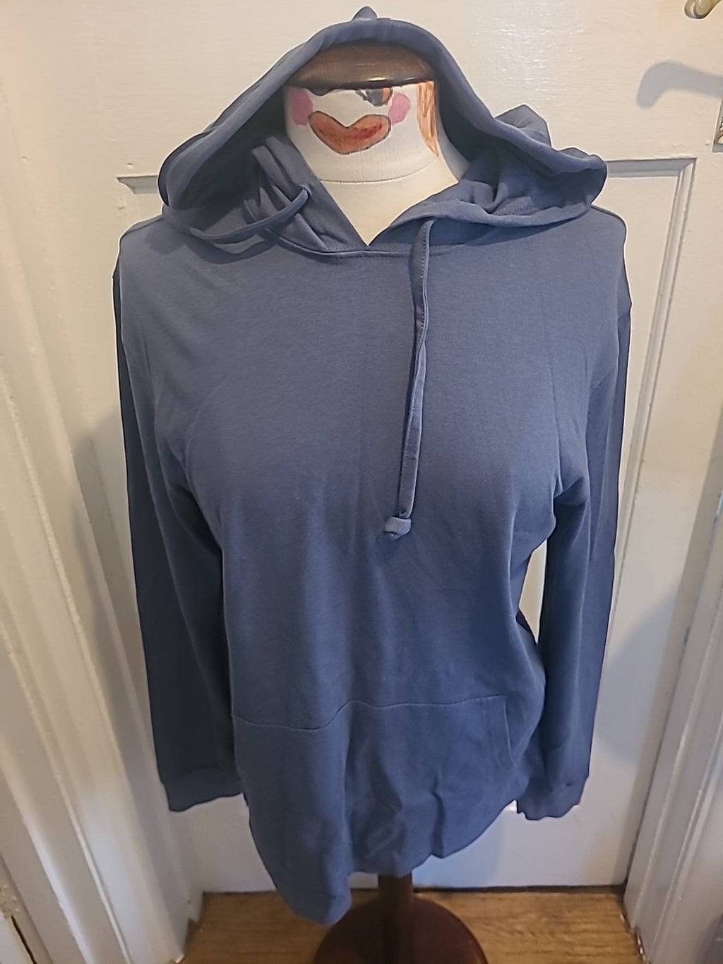 Mens Goodthreads Size Medium Pastel Blue Long Sleeved Hoodie