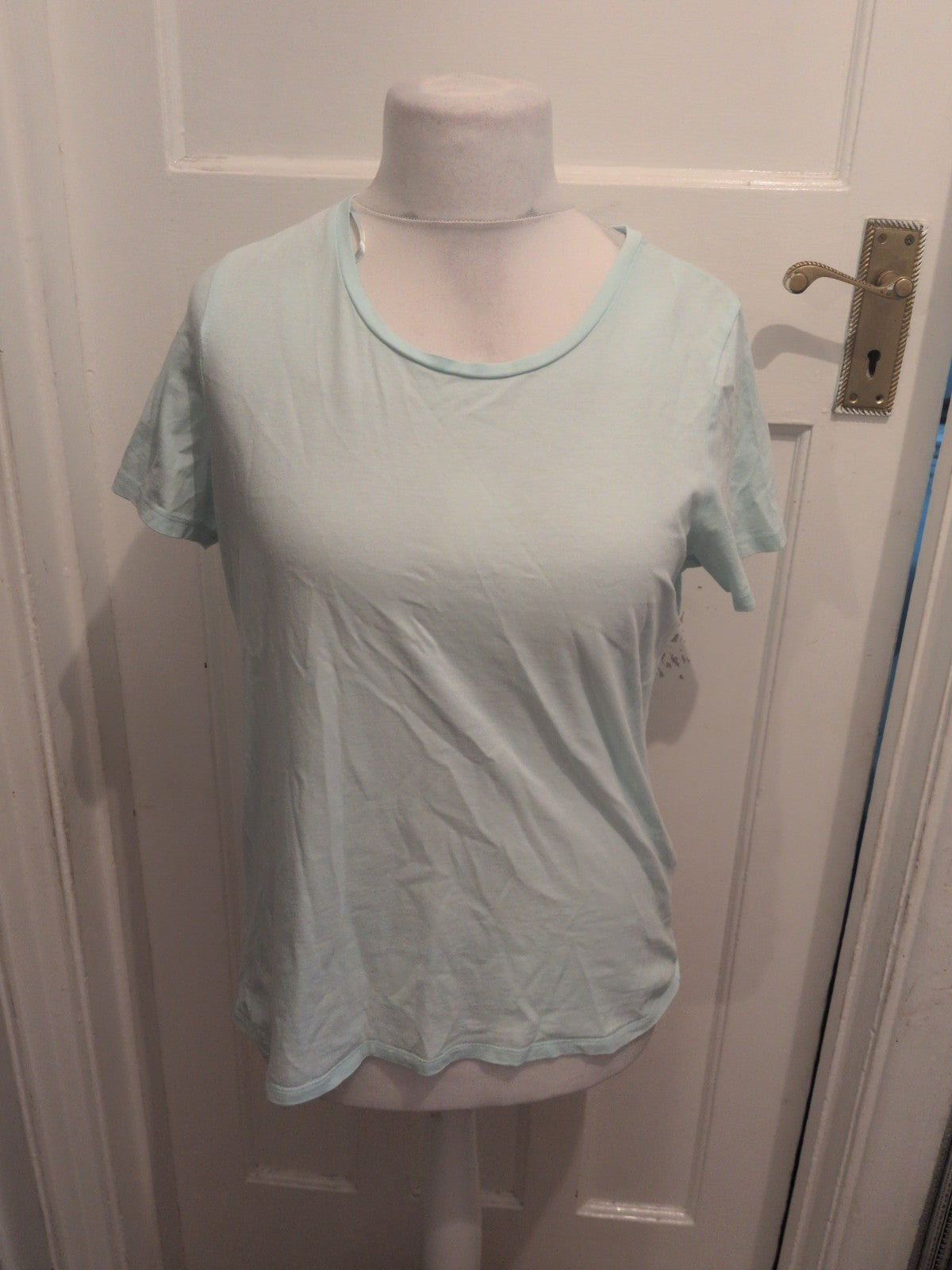 Next 14 Crew Neck T-shirt Short Sleeve Very Pale Blue