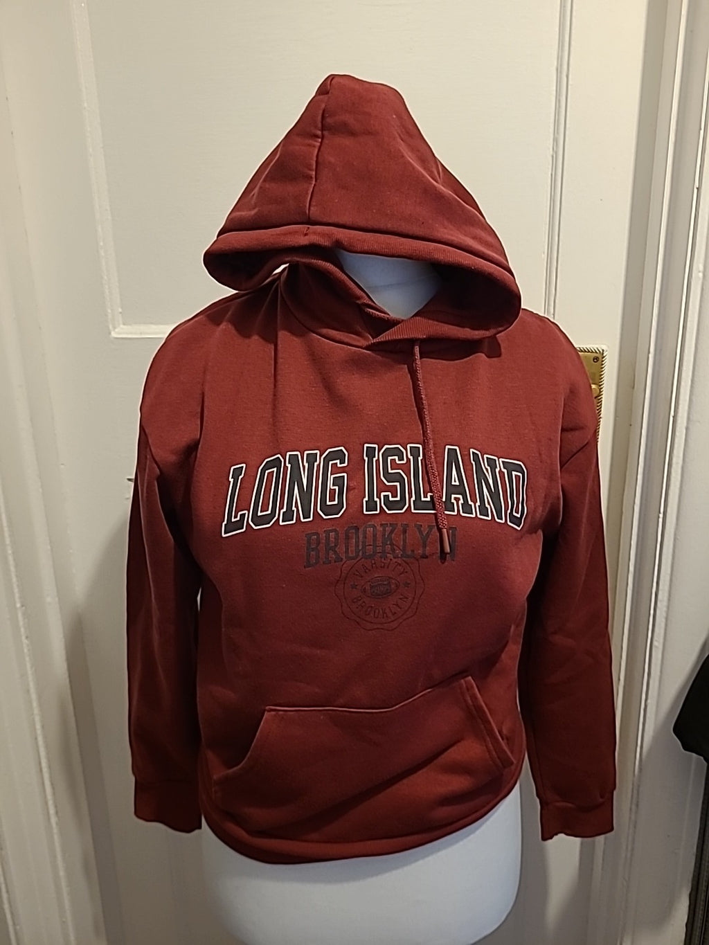 Ladies Primark Size Xs Ruby Red Hooded Jumper