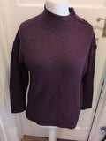 Ladies Dorothy Perkins 10 Dark Purple Pullover Jumper