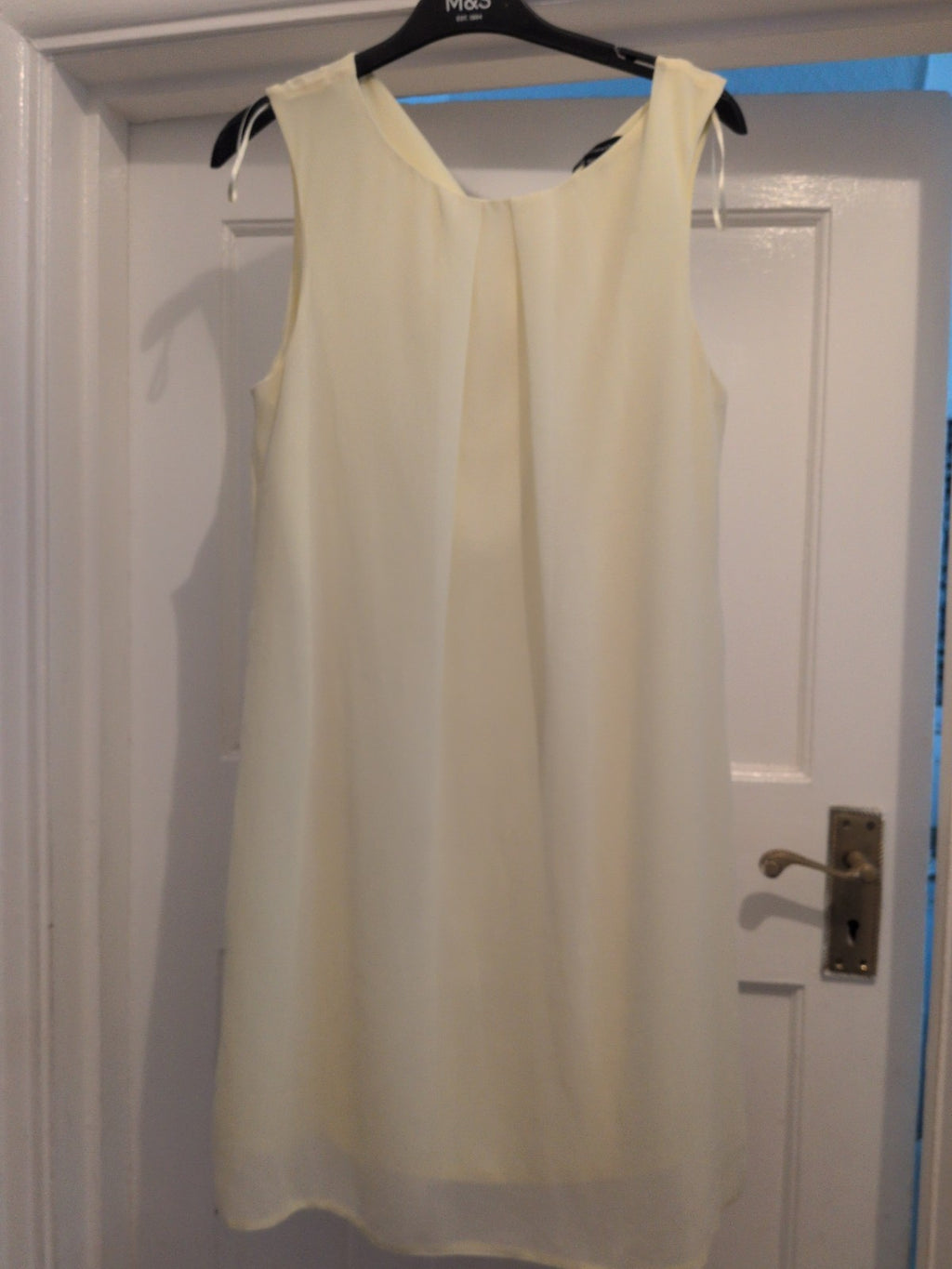Primark 12 Lemon Yellow Sleeveless Knee-Midi Dress