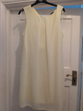 Primark 12 Lemon Yellow Sleeveless Knee-Midi Dress