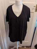 Alexia 26 Black V Neck T-shirt Short Sleeve