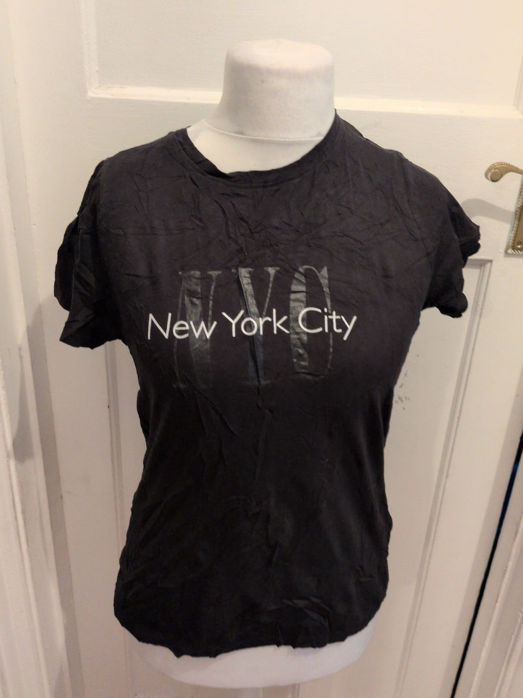 New Look 10 Black New York City Print T-shirt