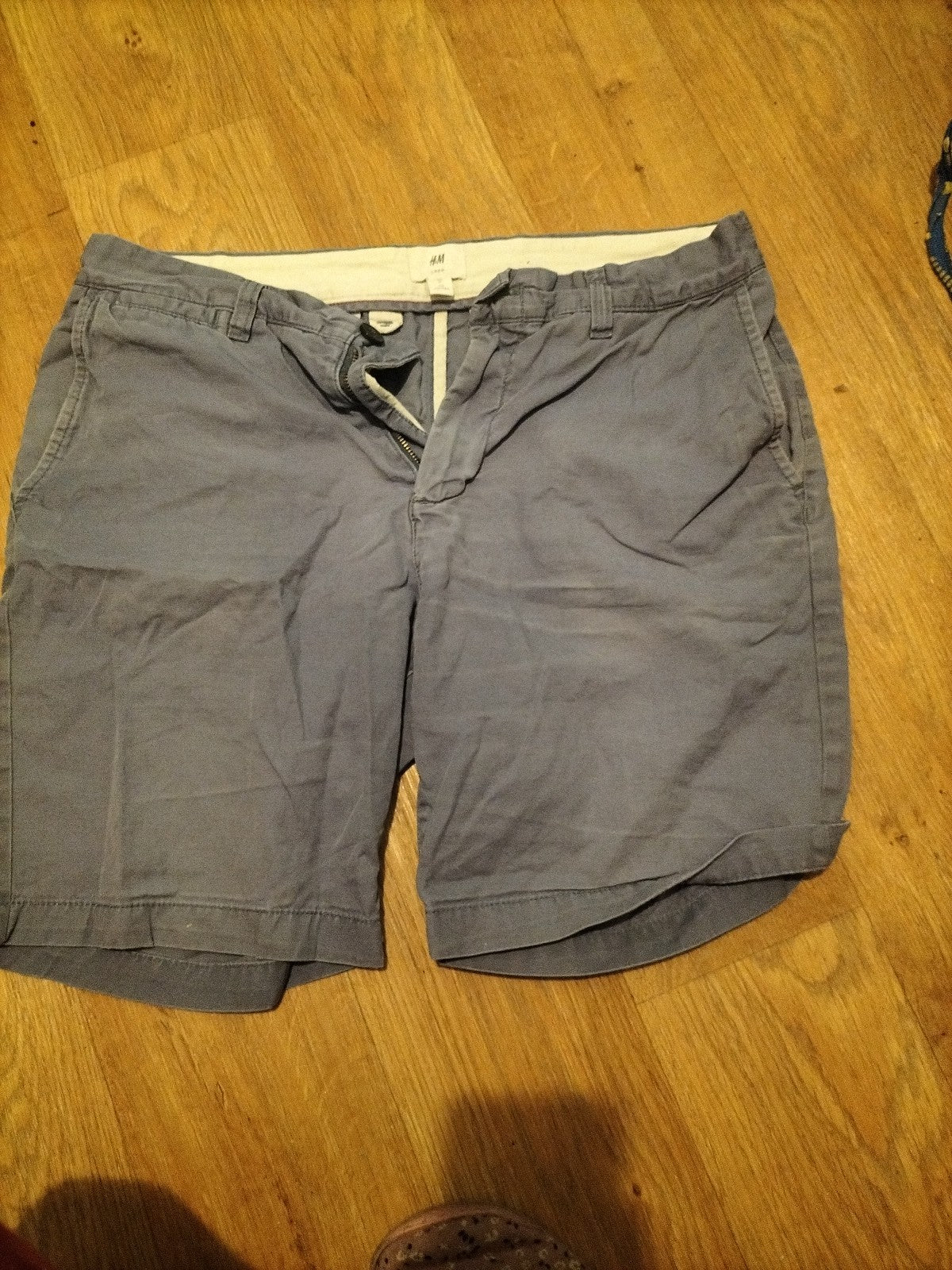 Mens H&M Size 31" Air Force Blue Chino Shorts