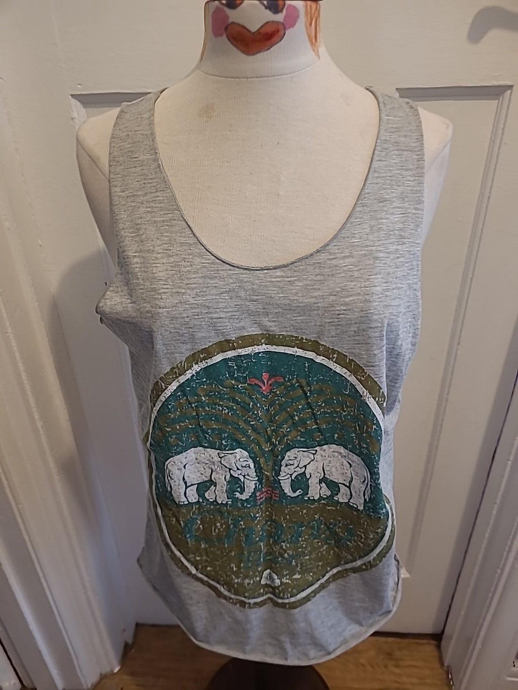 Ladies Large Grey Vest Top