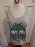 Ladies Large Grey Vest Top