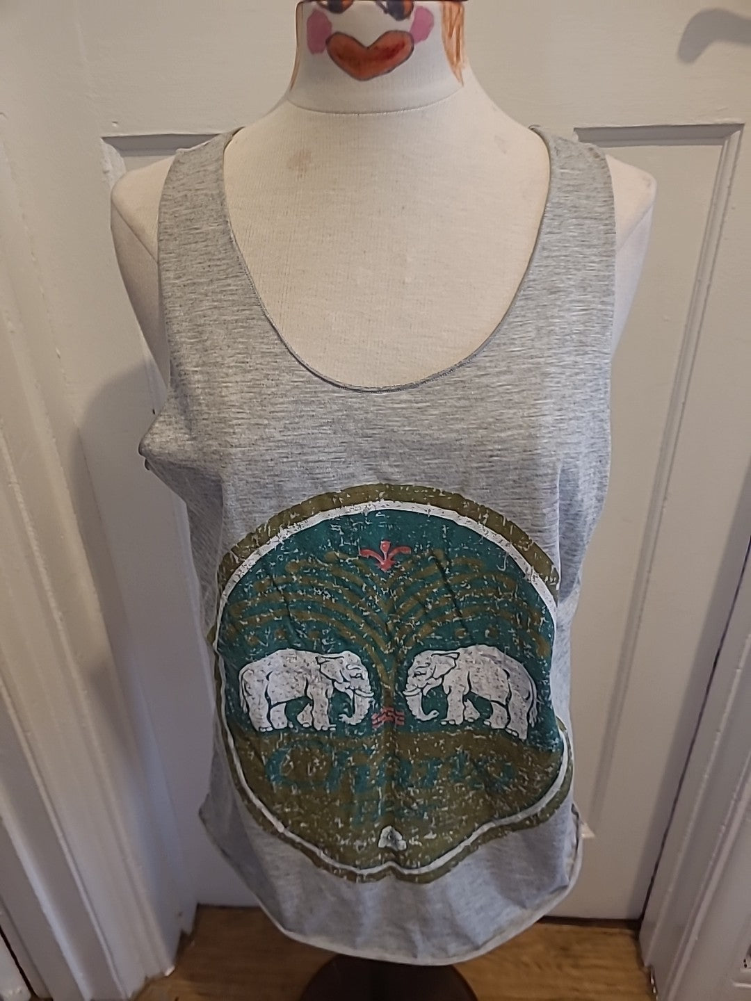 Ladies Large Grey Vest Top