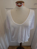 Brand New In The Style Size 10 White Short Sleeved Tshirt