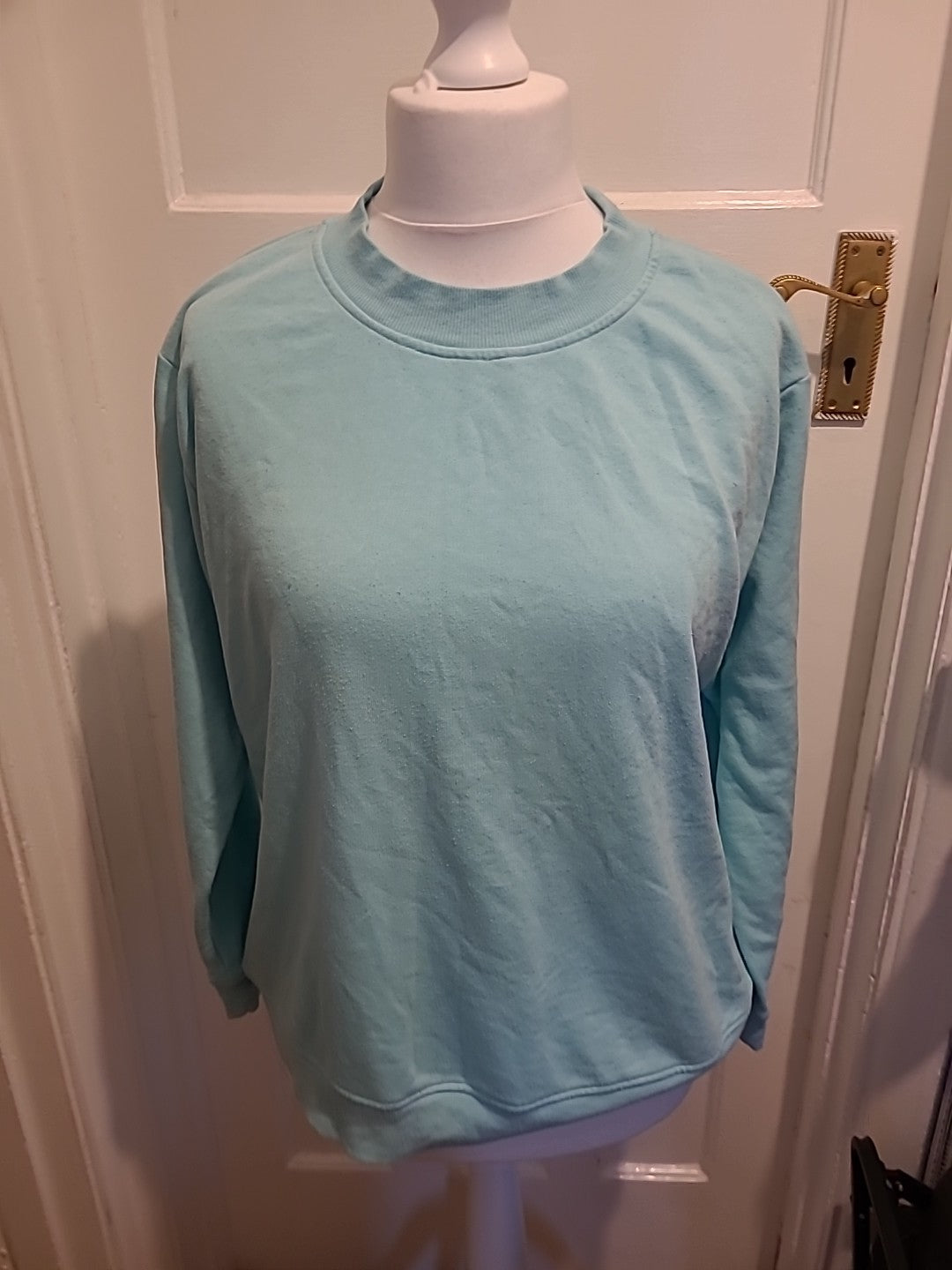 Ladies George Size 16 Aqua Pullover Jumper