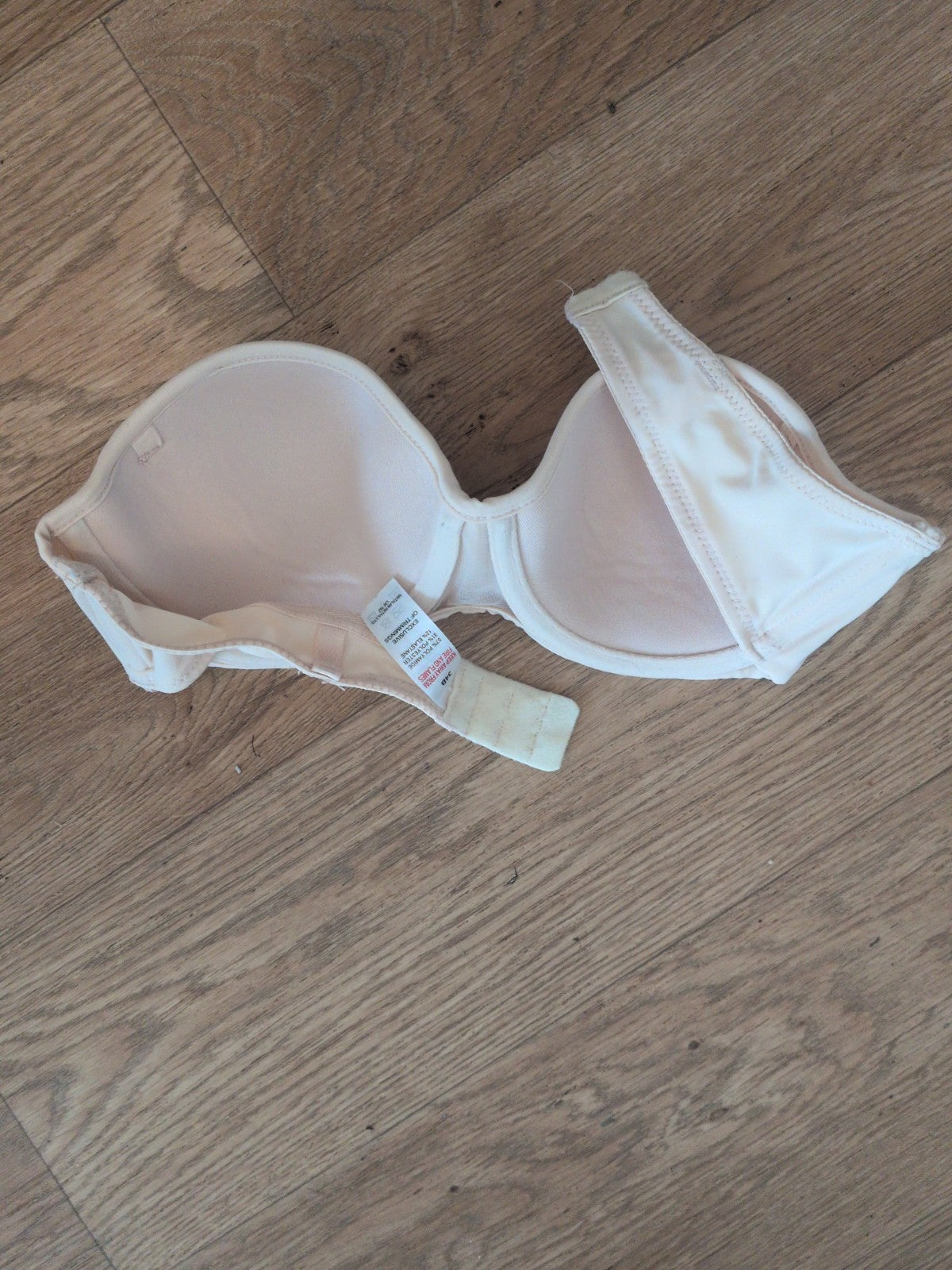 Matalan 34b Nude Strapless Padded And Wired Bra