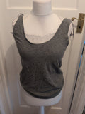 Marks And Spencer 8 Vest Grey Sleeveless