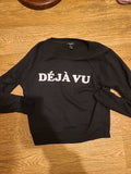 Ladies New Look Petite Size 8 Black "Dejavu" Jumper