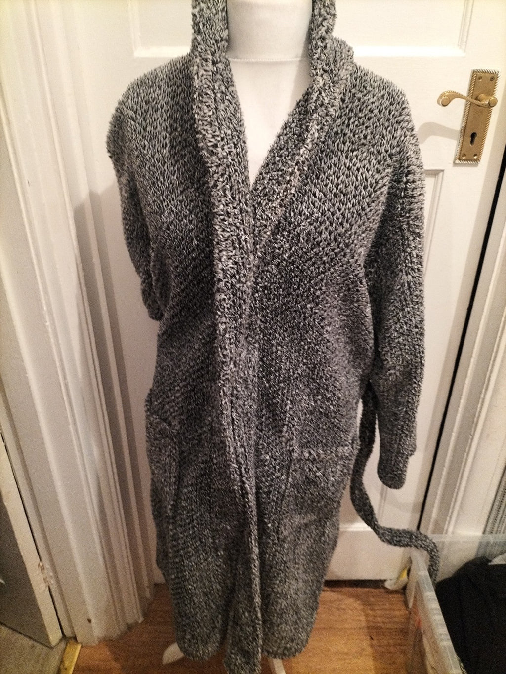 Mens George Size M Grey Dressing Gown