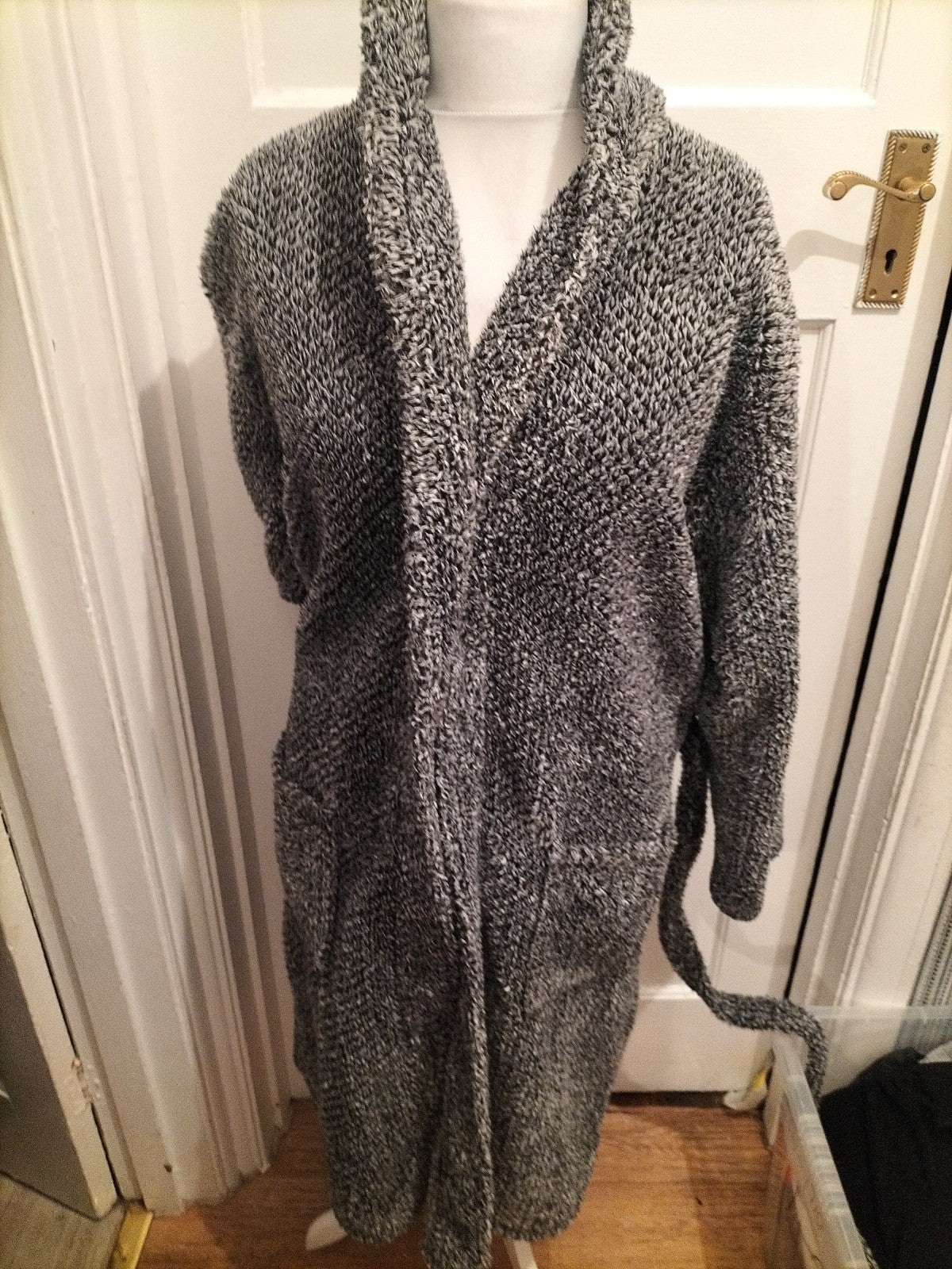 Mens George Size M Grey Dressing Gown