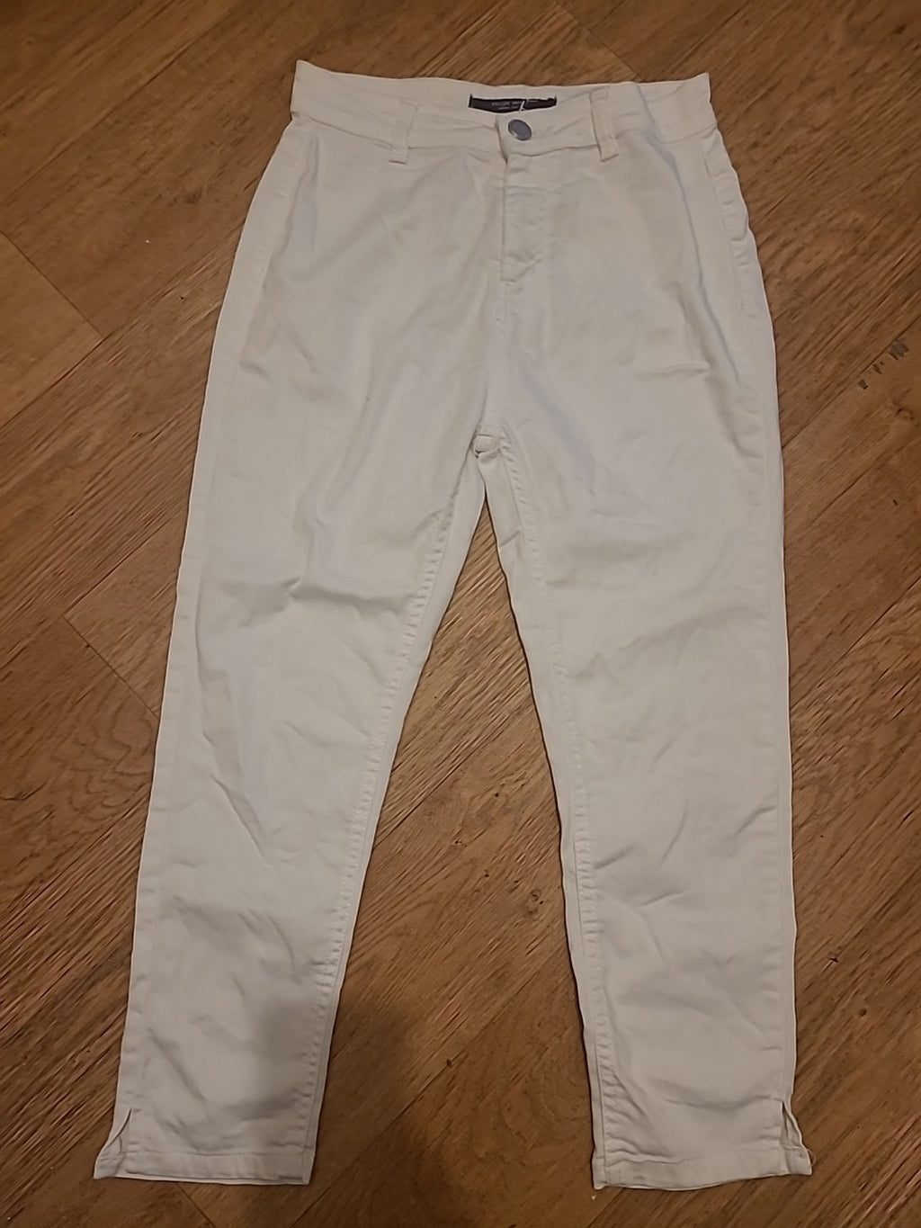Ladies Select Size 10 White Cropped High Waist Supersoft Jeans