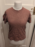 Weekday Medium Brown Short Sleeve T-shirt Ladies