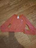Ladies Gymshark Size XS Peach Long Sleeved Sportswear