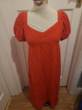 Brand New Ladies Primark Size 12 Red Sleeveless Dress Rrp £18.00