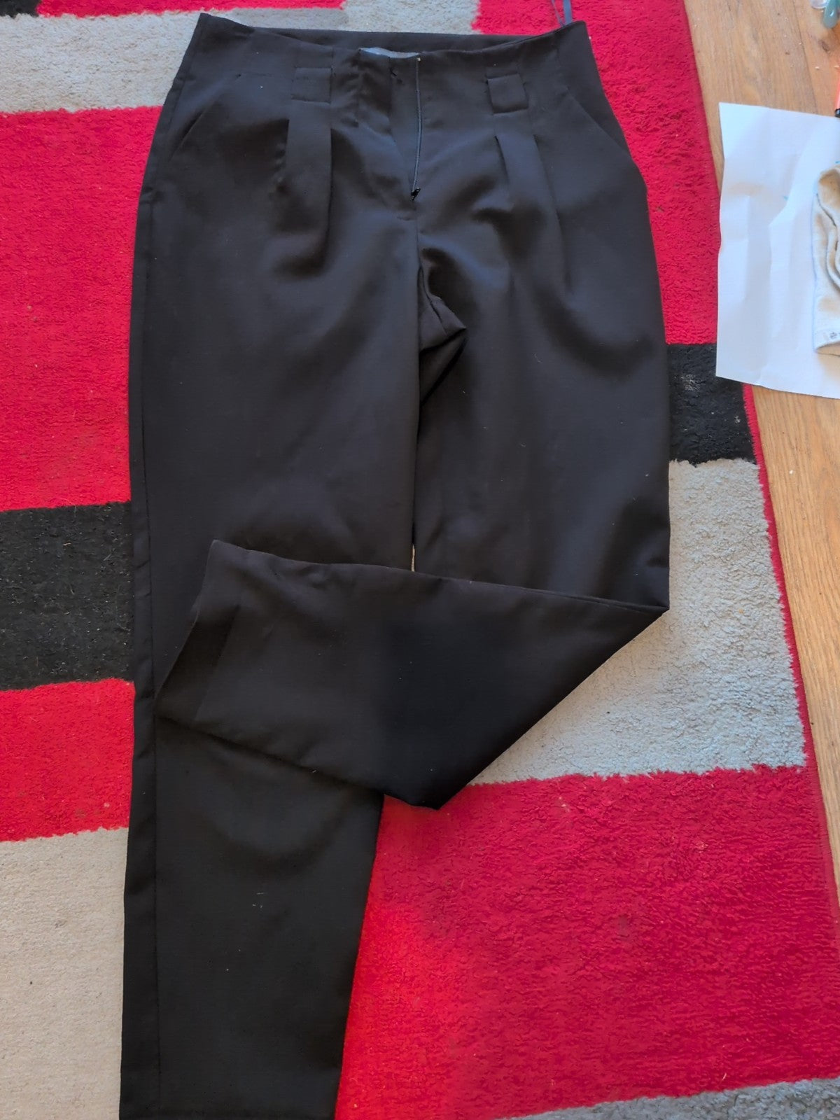 Ladies Primark Size 8 Black Smart Trousers Straight Leg