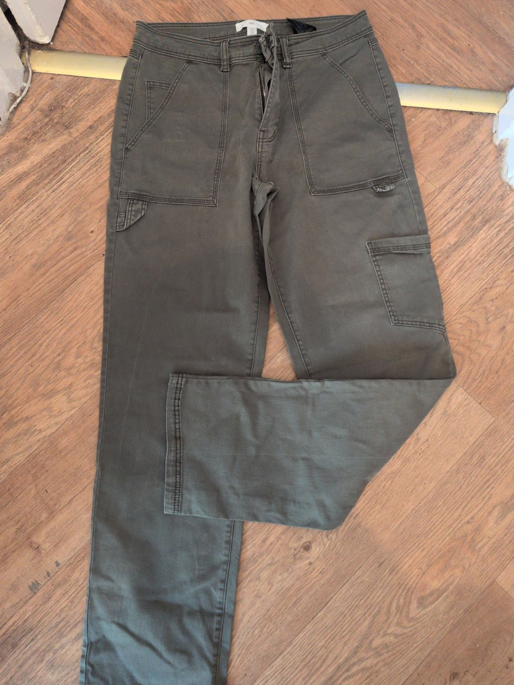 H&M 10 Green Cargo Denim Jeans