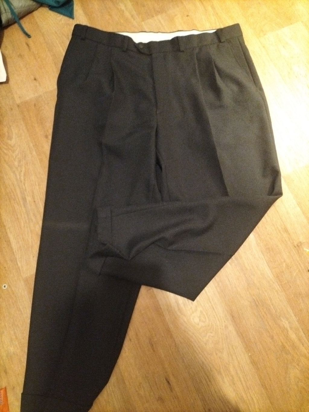 Mens BHS Size 40/29 Black Trousers