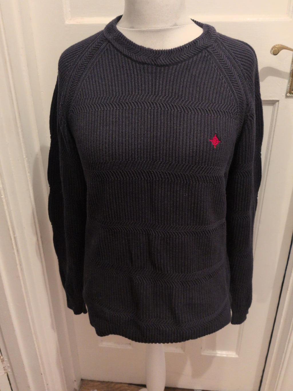 Maine New England Medium Dark Navy Pullover Jumper