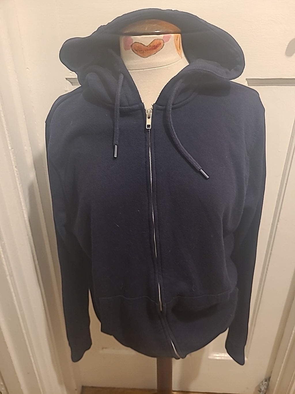 Mens George Size Medium Navy Zip Through Jacket