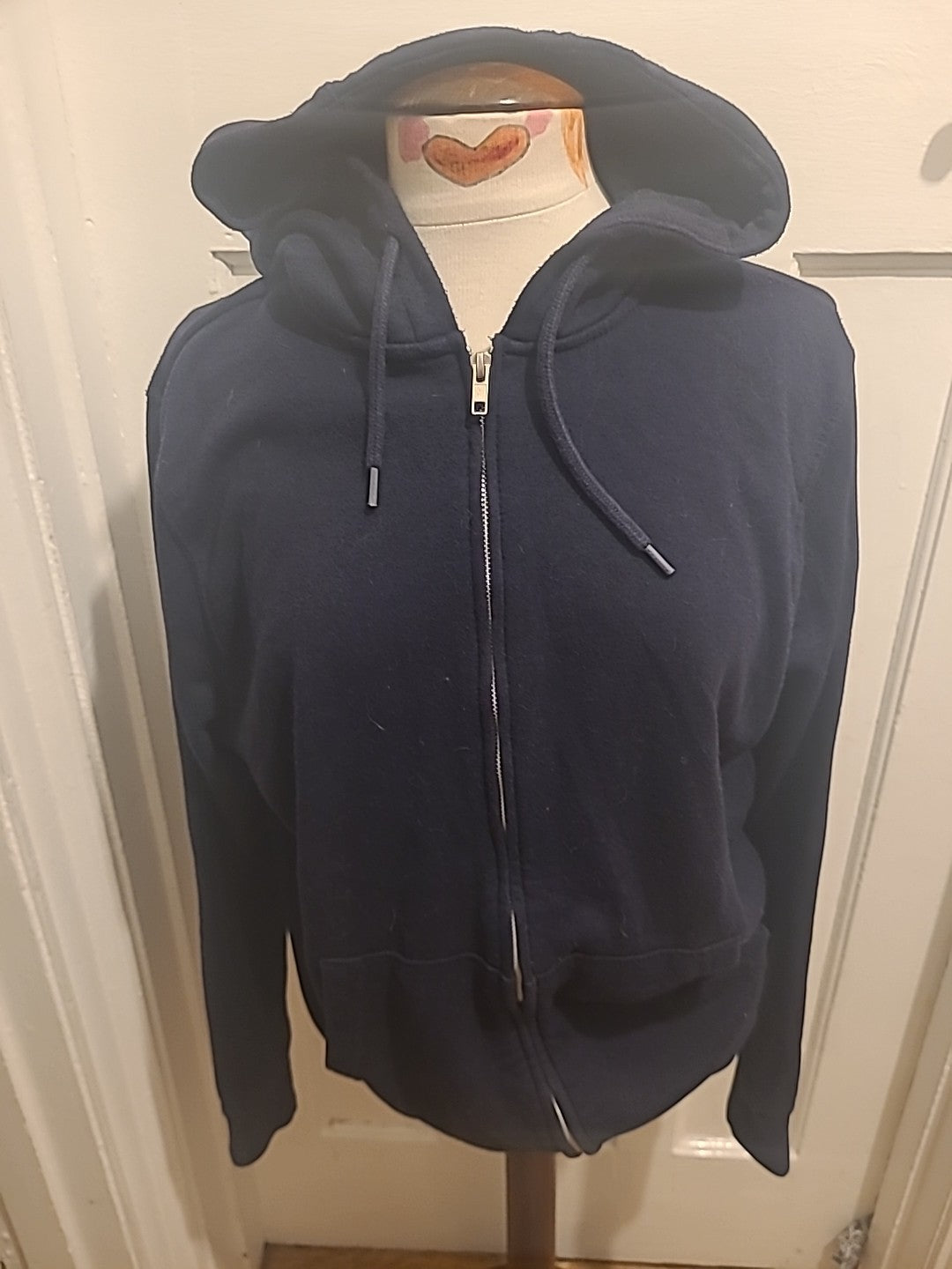 Mens George Size Medium Navy Zip Through Jacket
