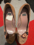Bertie EU 39 Brown Heels Floral