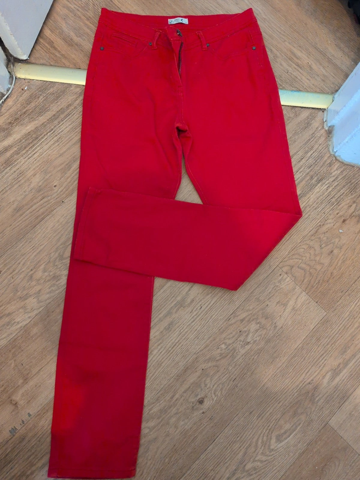 Spirit By M&Co 12 Red Denim Jeans
