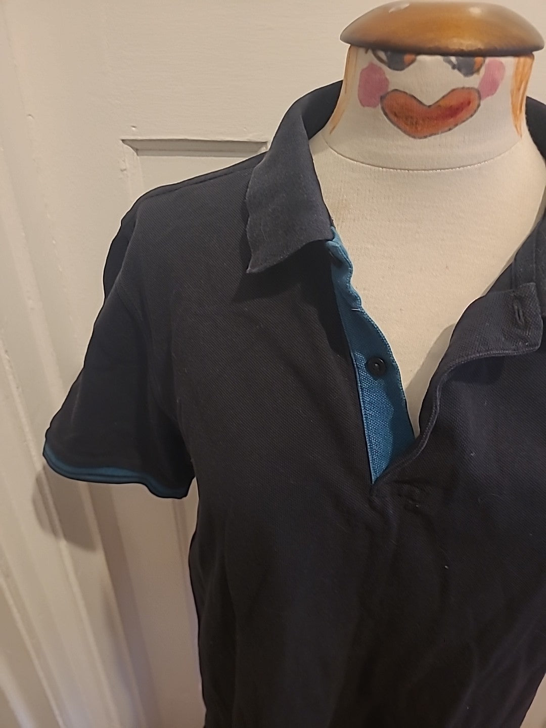 Mens Fred Perry Size Large Black Short Sleeved Polo Shirt