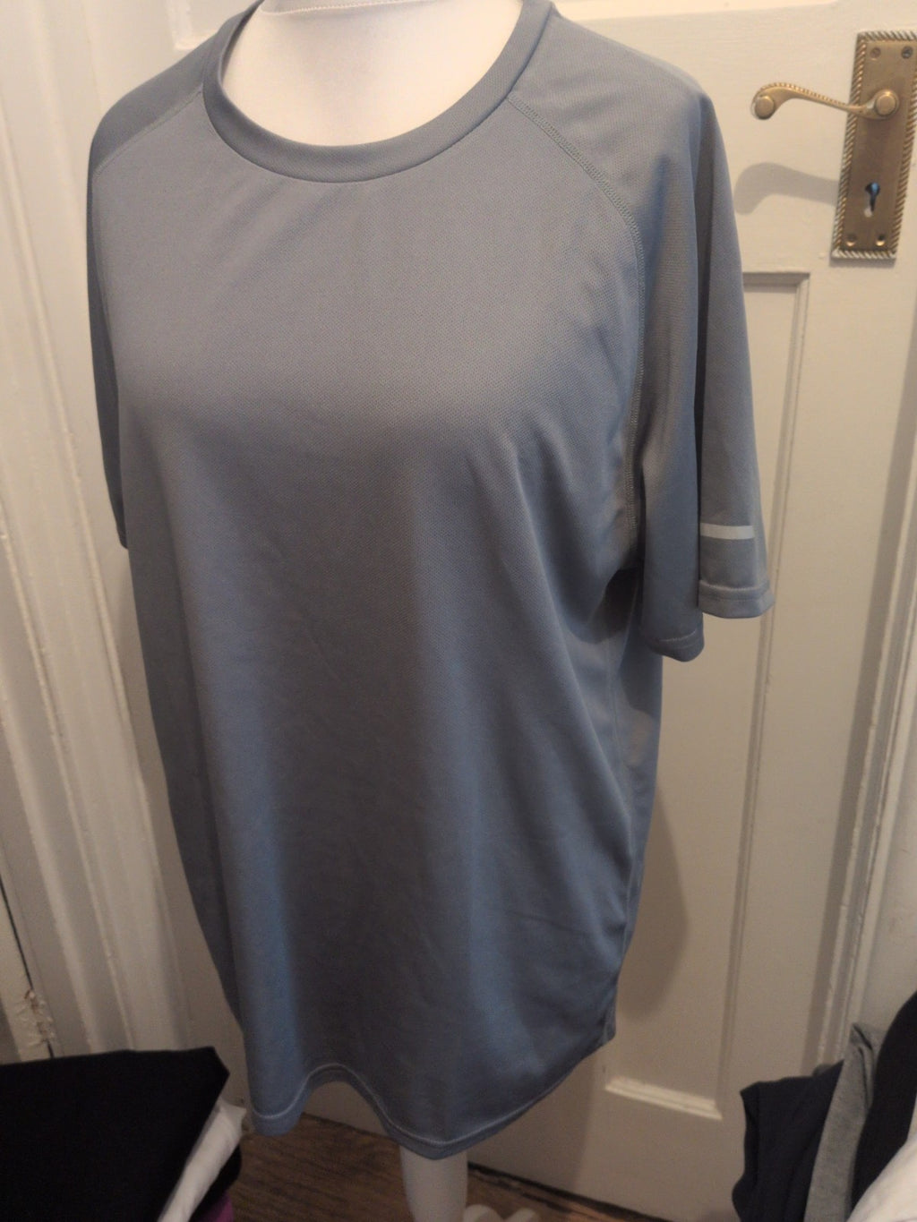 2XL Metallic Grey Short Sleeve T-shirt Breathable