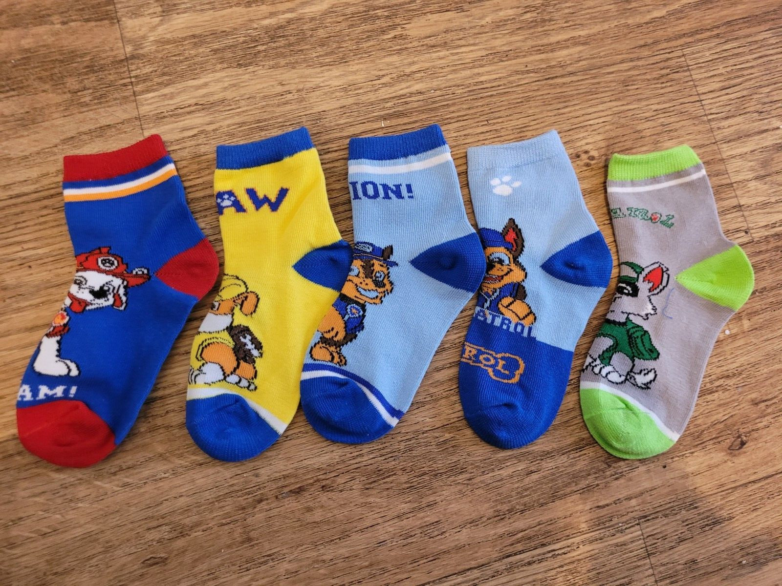 Brand new childrens 6-8 years Paw Patrol pack of 5 socks