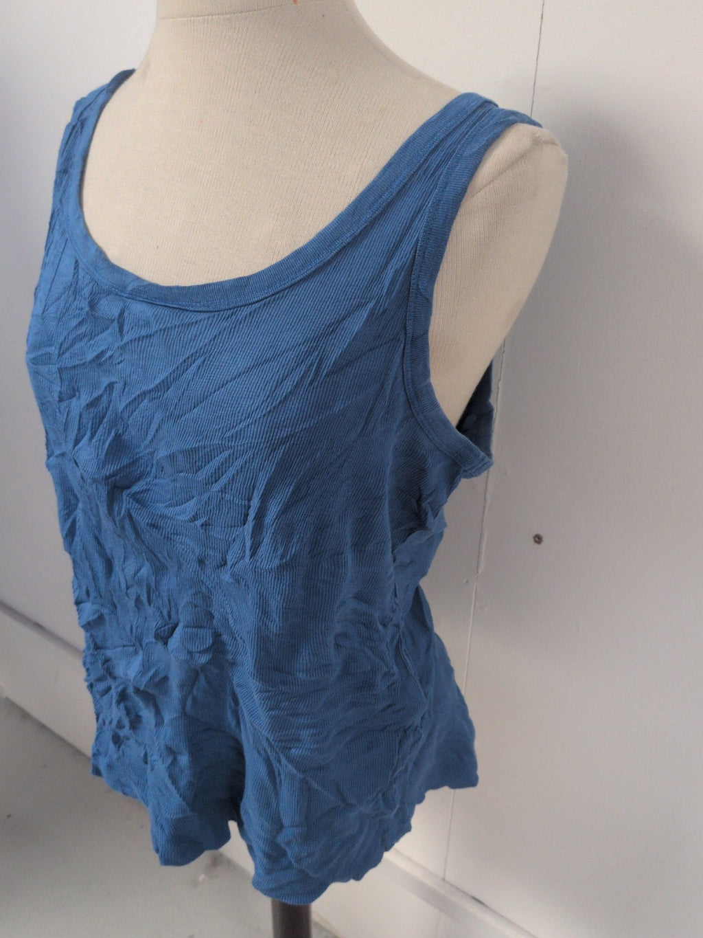 Ladies Arcadia Groups Size 22/24 Blue Sleeveless T-shirt