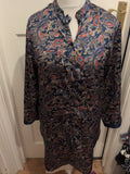 Marks And Spencer St Michael 12-14 Multicoloured Aztec Buttoned Night Dress